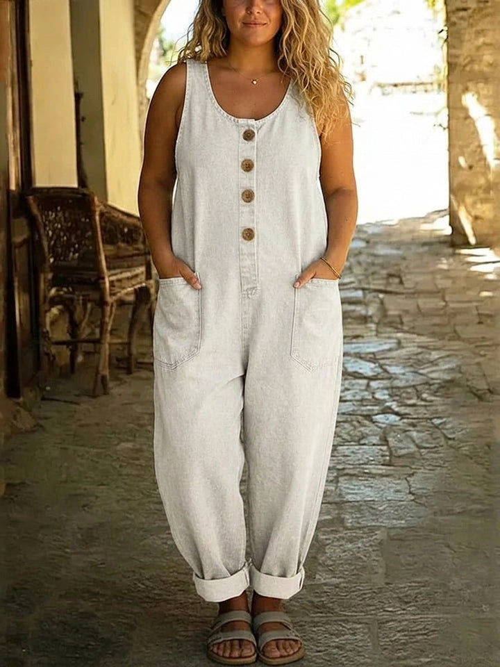 Lior | Vintage Washed Cotton Denim Overalls