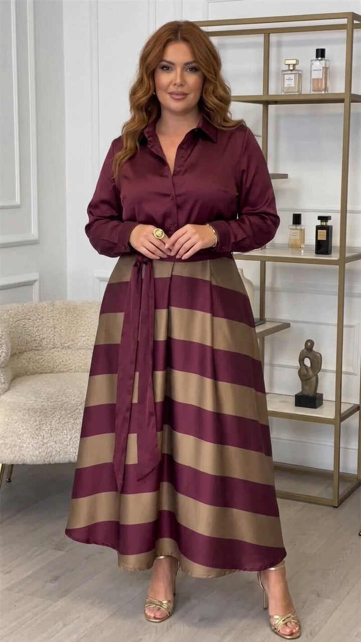Lara | Striped Maxi Dress