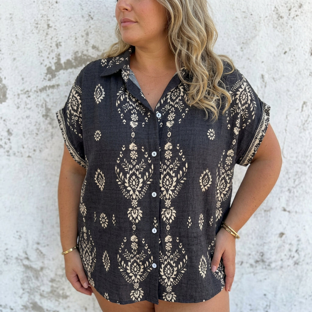 Lottie | Boho Dress Cotton-Linen