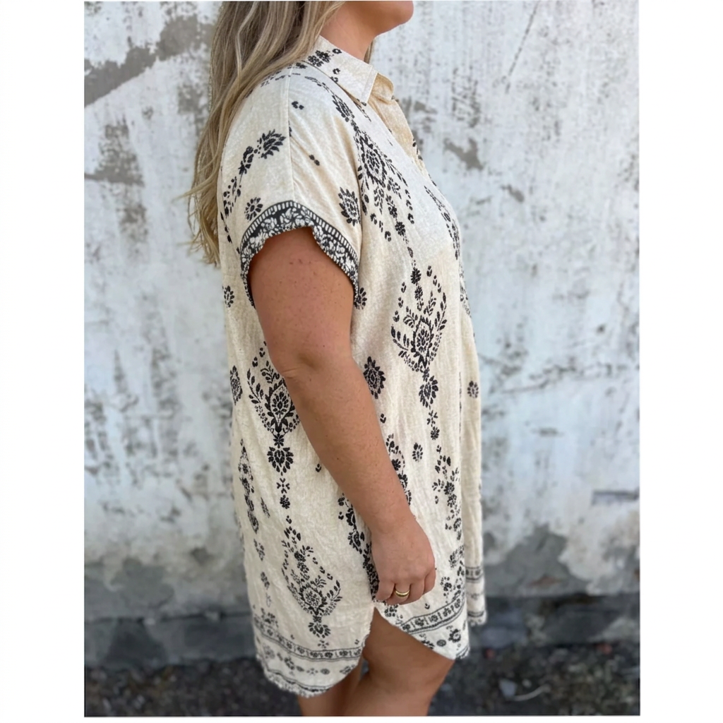 Lottie | Boho Dress Cotton-Linen