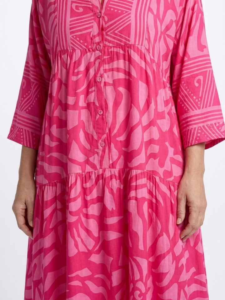 Mirabel | Button Front Midi Dress
