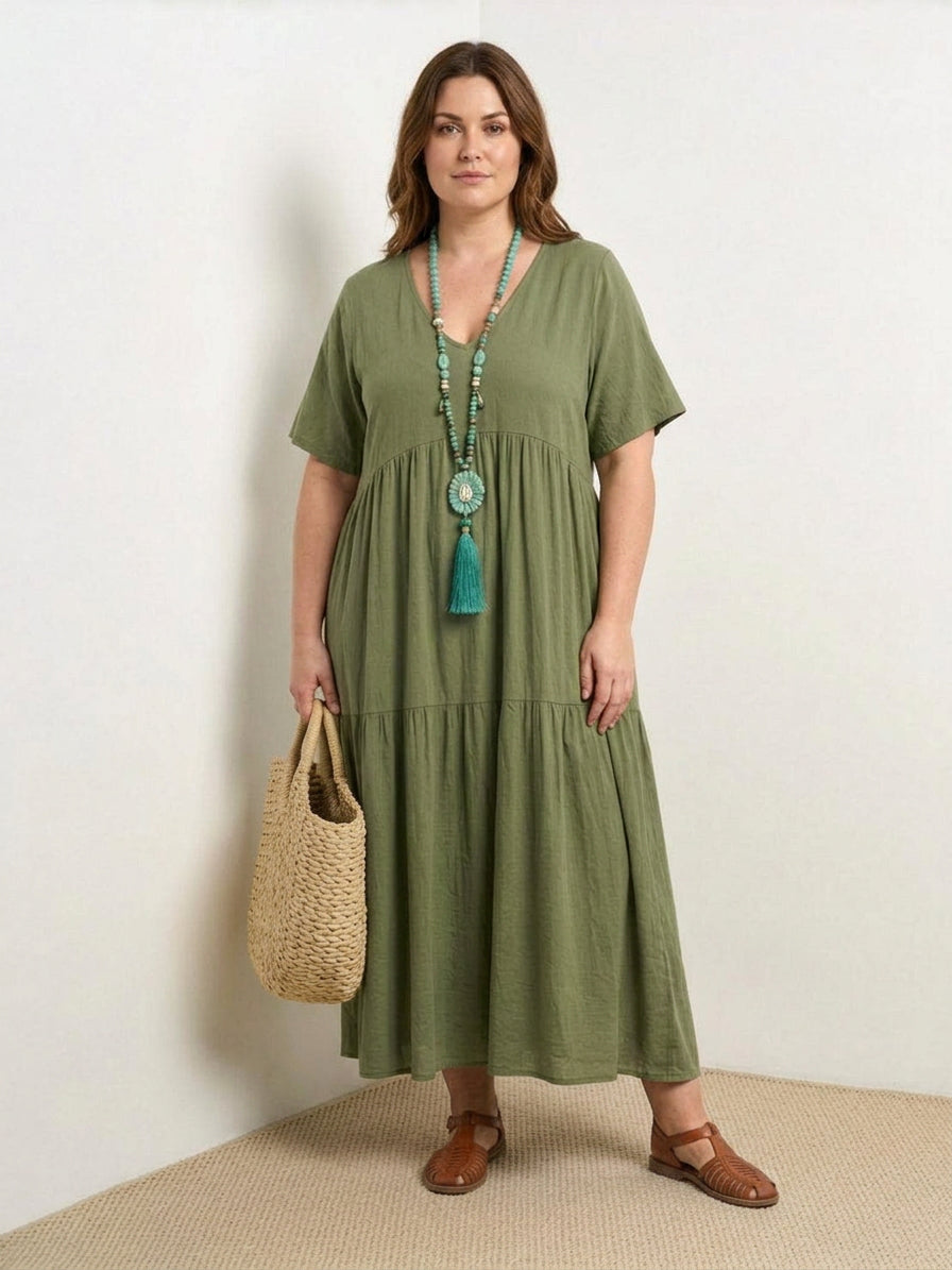 Perdita - V-neck  Maxi Dress
