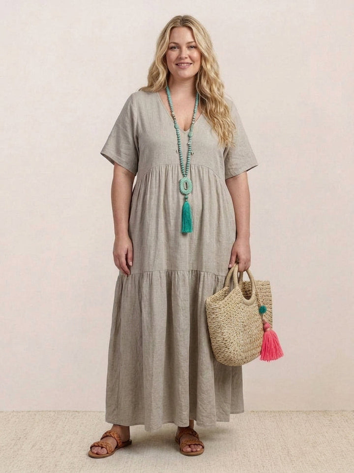 Perdita - V-neck  Maxi Dress