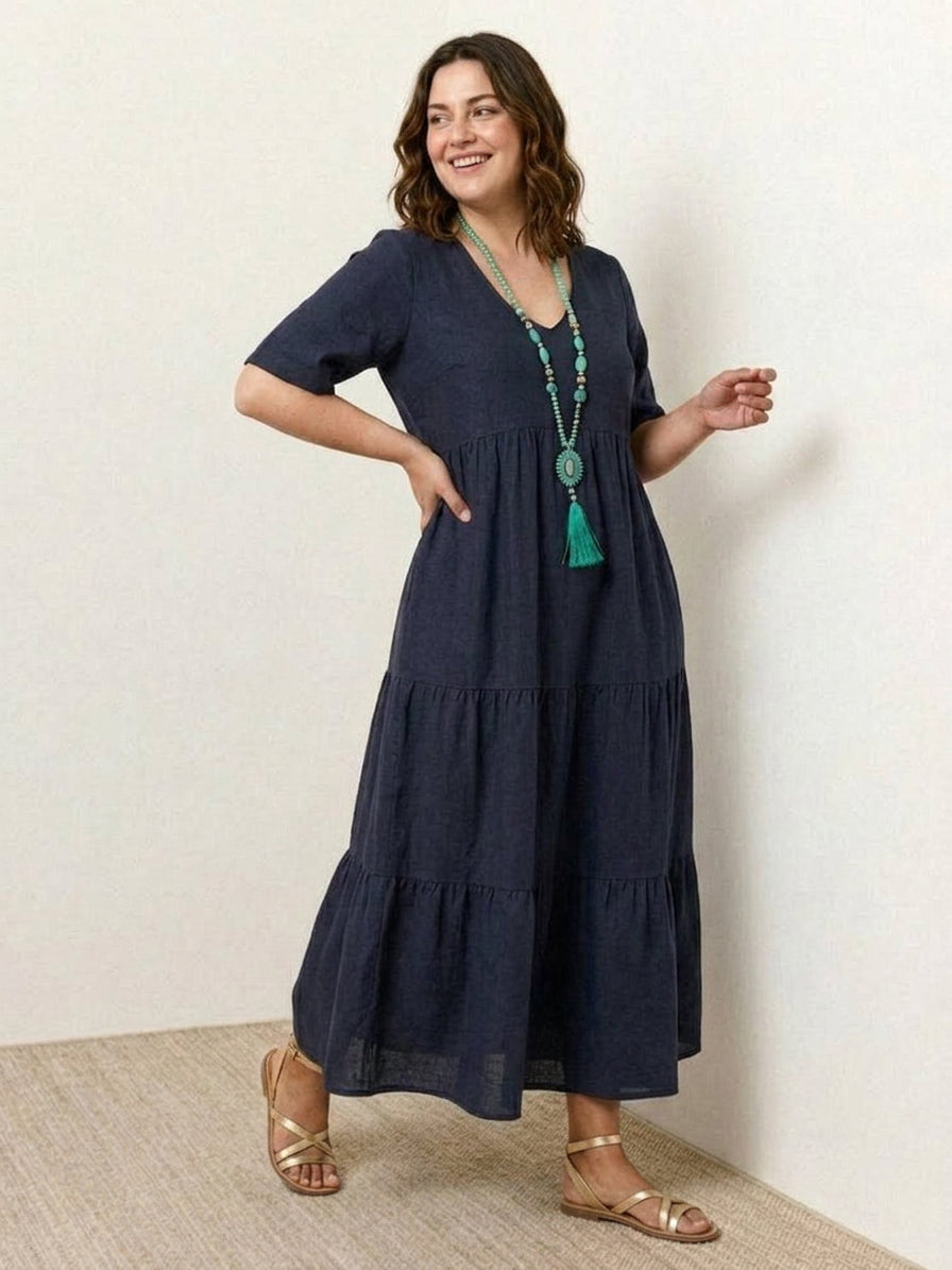 Perdita - V-neck  Maxi Dress
