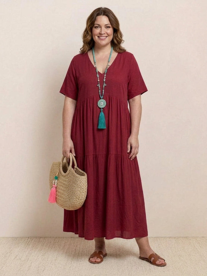 Perdita - V-neck  Maxi Dress