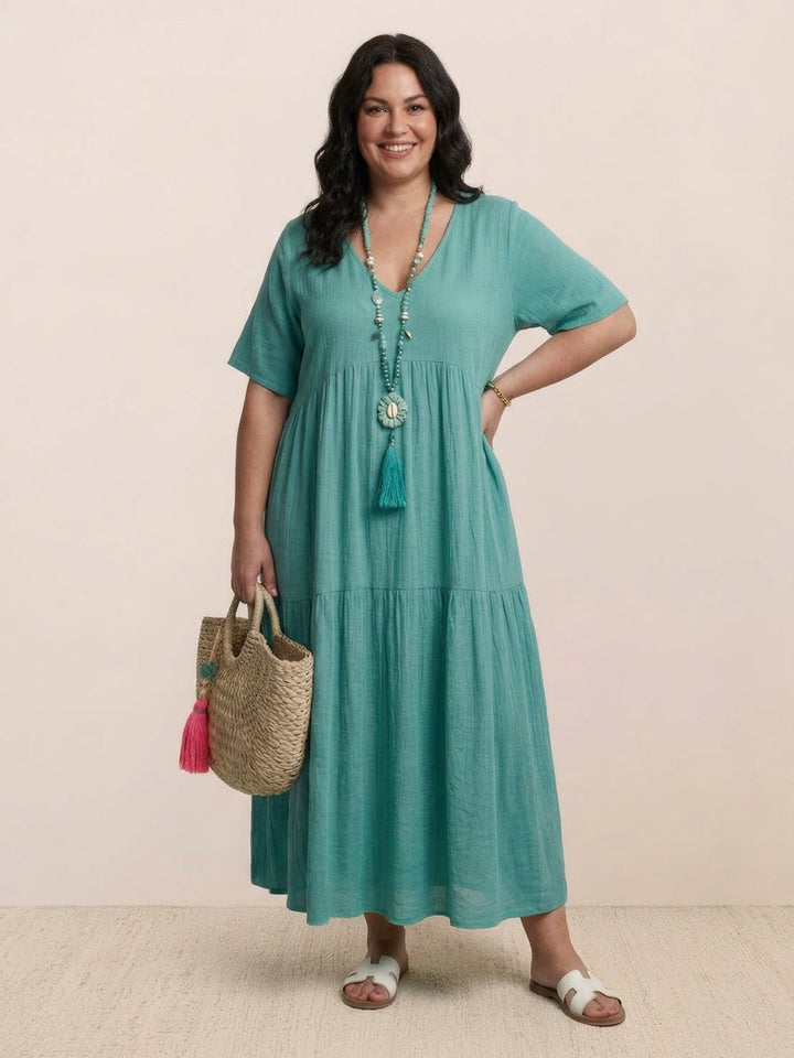 Perdita - V-neck  Maxi Dress