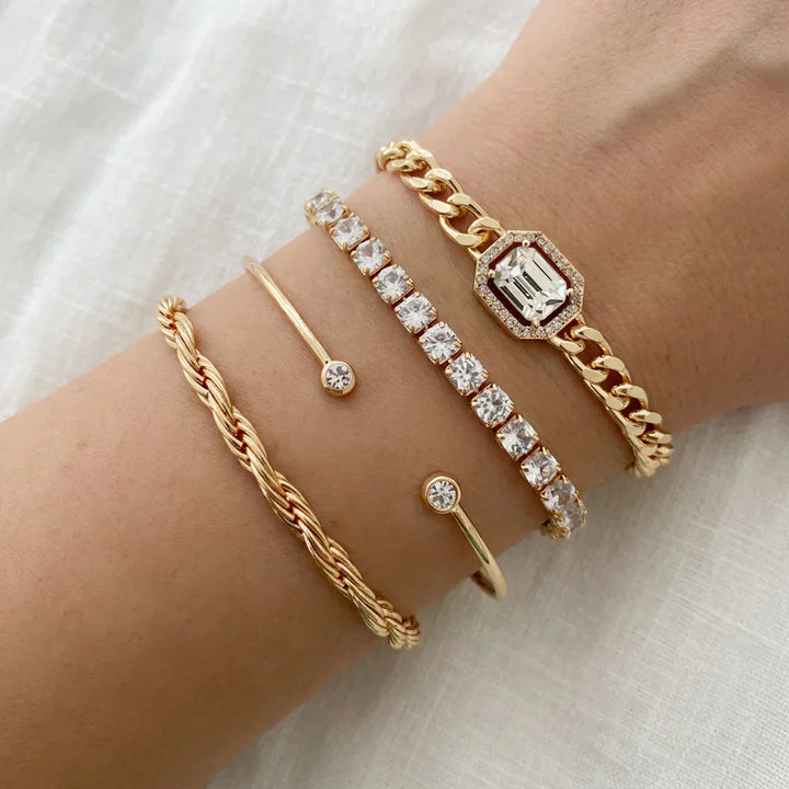Yasmin Calvina Bracelet Set | Gold