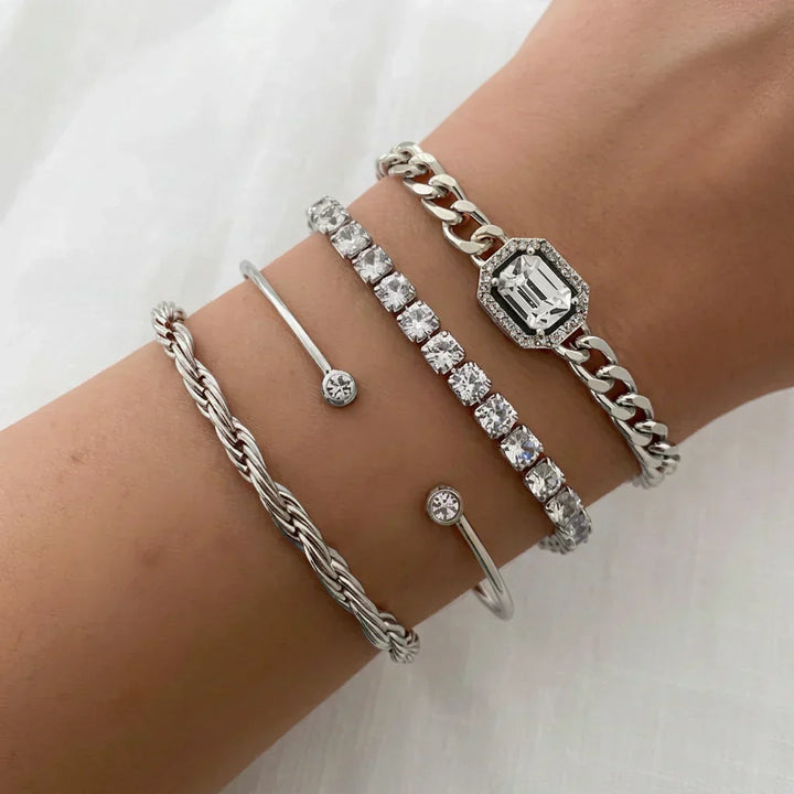 Yasmin Calvina Bracelet Set | Gold